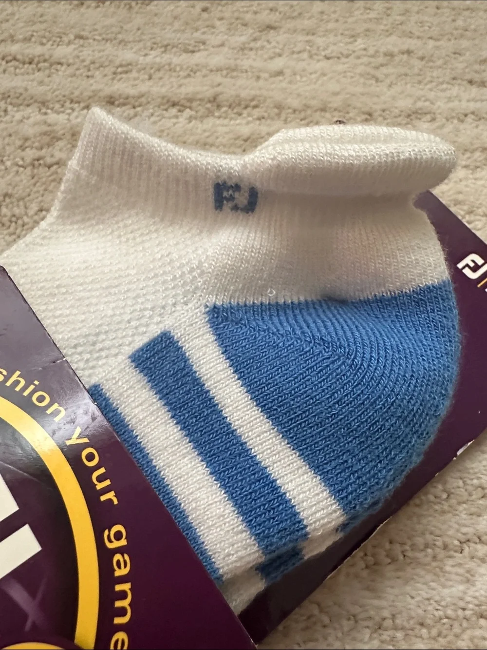 2 Pack FootJoy ProDry Advanced Golf Comfort Socks Cushioned Marine Blue Size 6-9